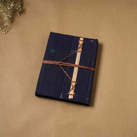 Jacquard fabric cover handmade paper notebook with thread