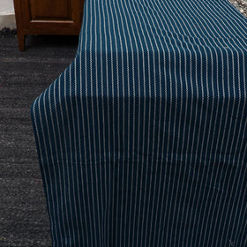 Blue Jacquard with Kalamkari Patch Cotton Bedsheet Set