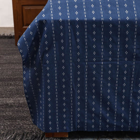 Blue - jacquard with modal silk patch cotton bedsheet set