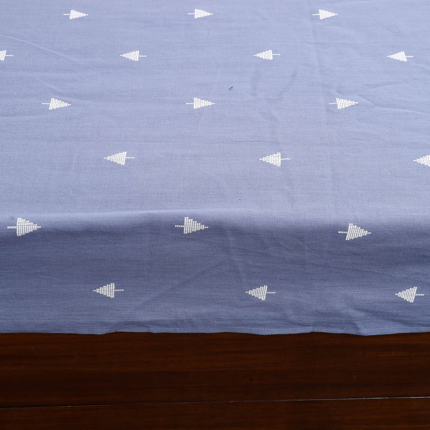 Buy Jacquard with Sanganeri Patch Cotton Bedsheet Set