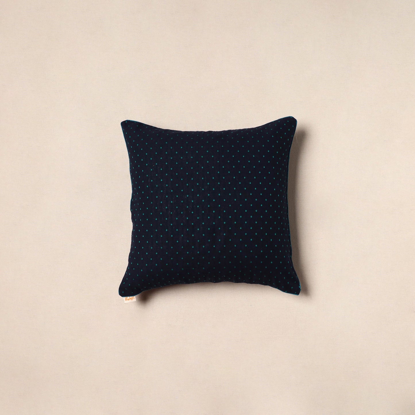 Jacquard weave cotton cushion cover 52 - handcrafted