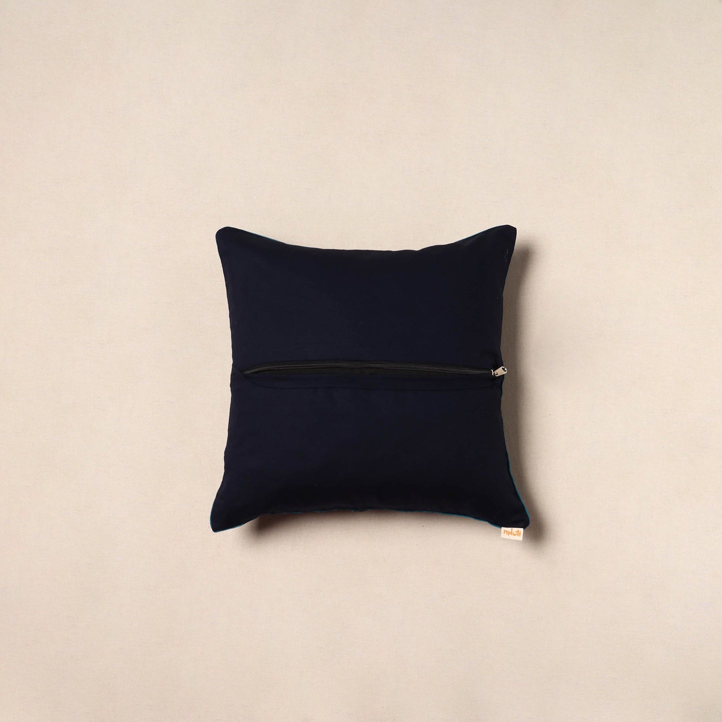 Jacquard weave cotton cushion cover 52 - handcrafted