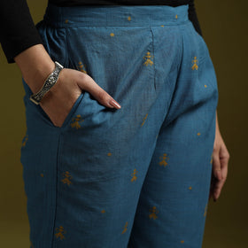 Jacquard weave cotton elasticated pant 19 - handcrafted