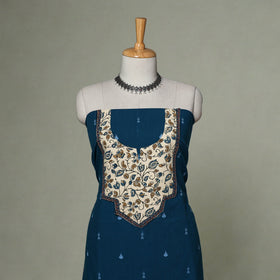 Jacquard weave cotton patchwork unstitched kurta material