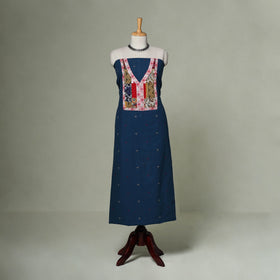 Jacquard weave cotton patchwork unstitched kurta material