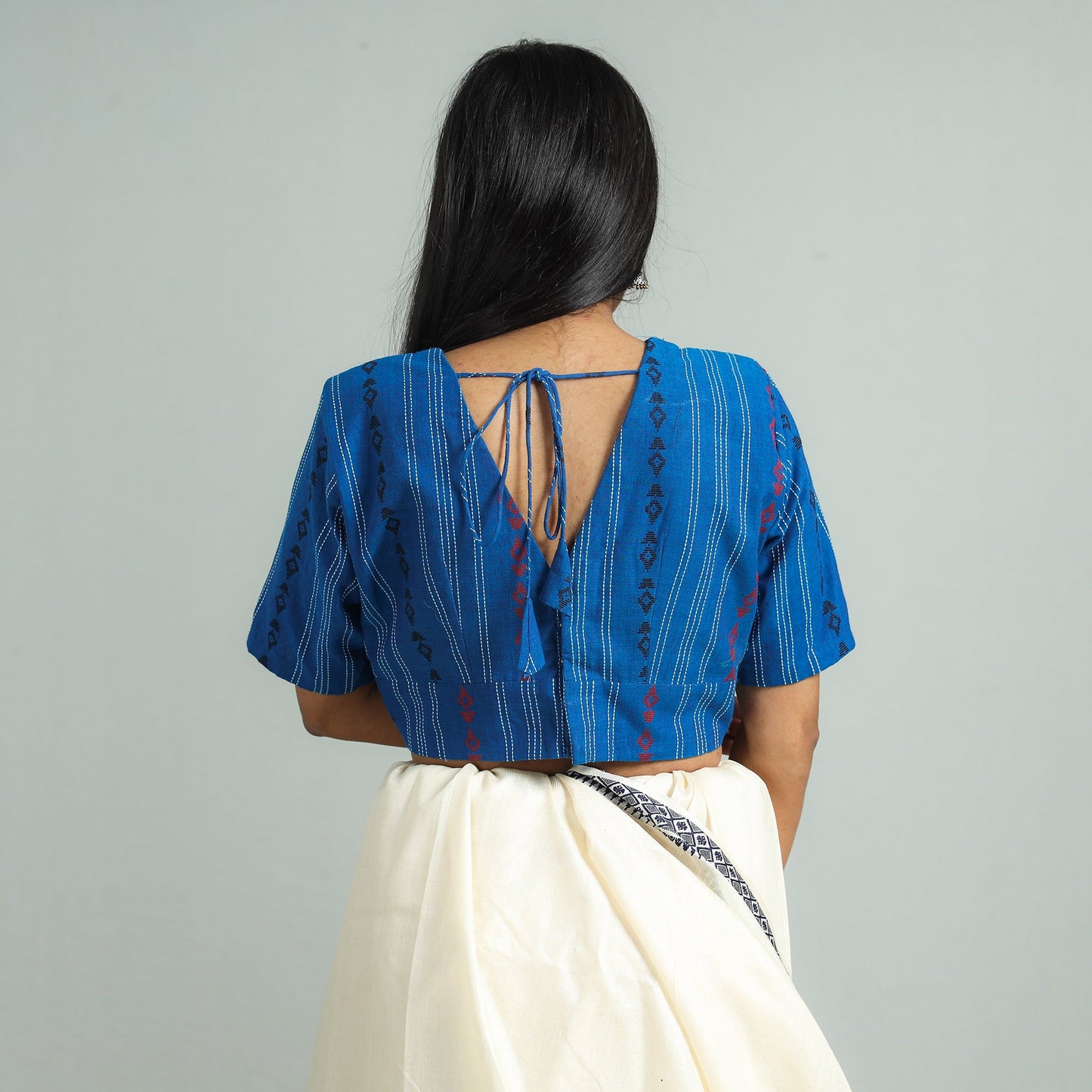 Jacquard Stitched Blouse
