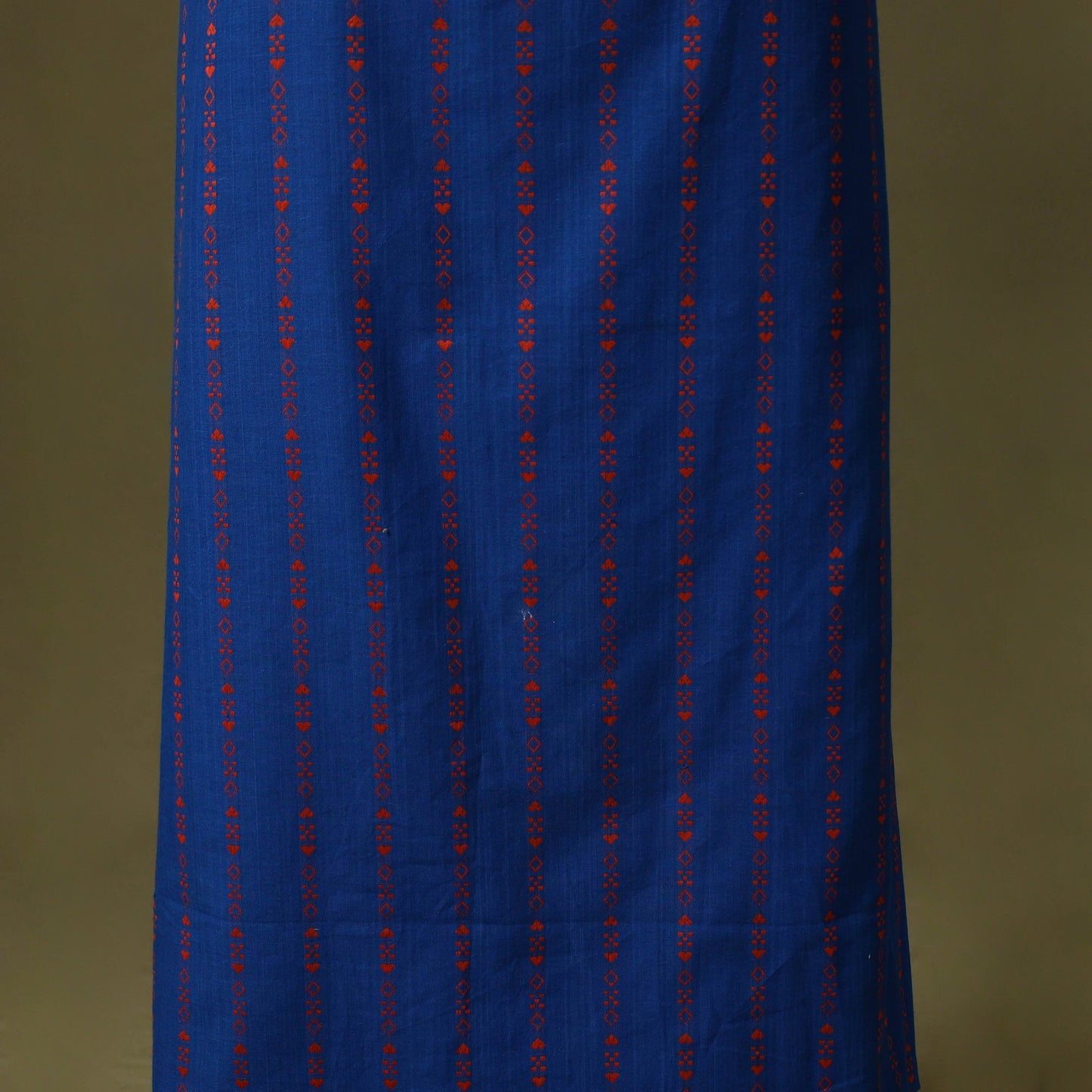Blue - jacquard weave cotton unstitched kurta material