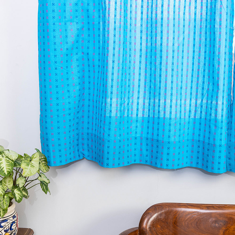  Jacquard Weave Cotton Window Curtain (5 x 3.5 Feet)  