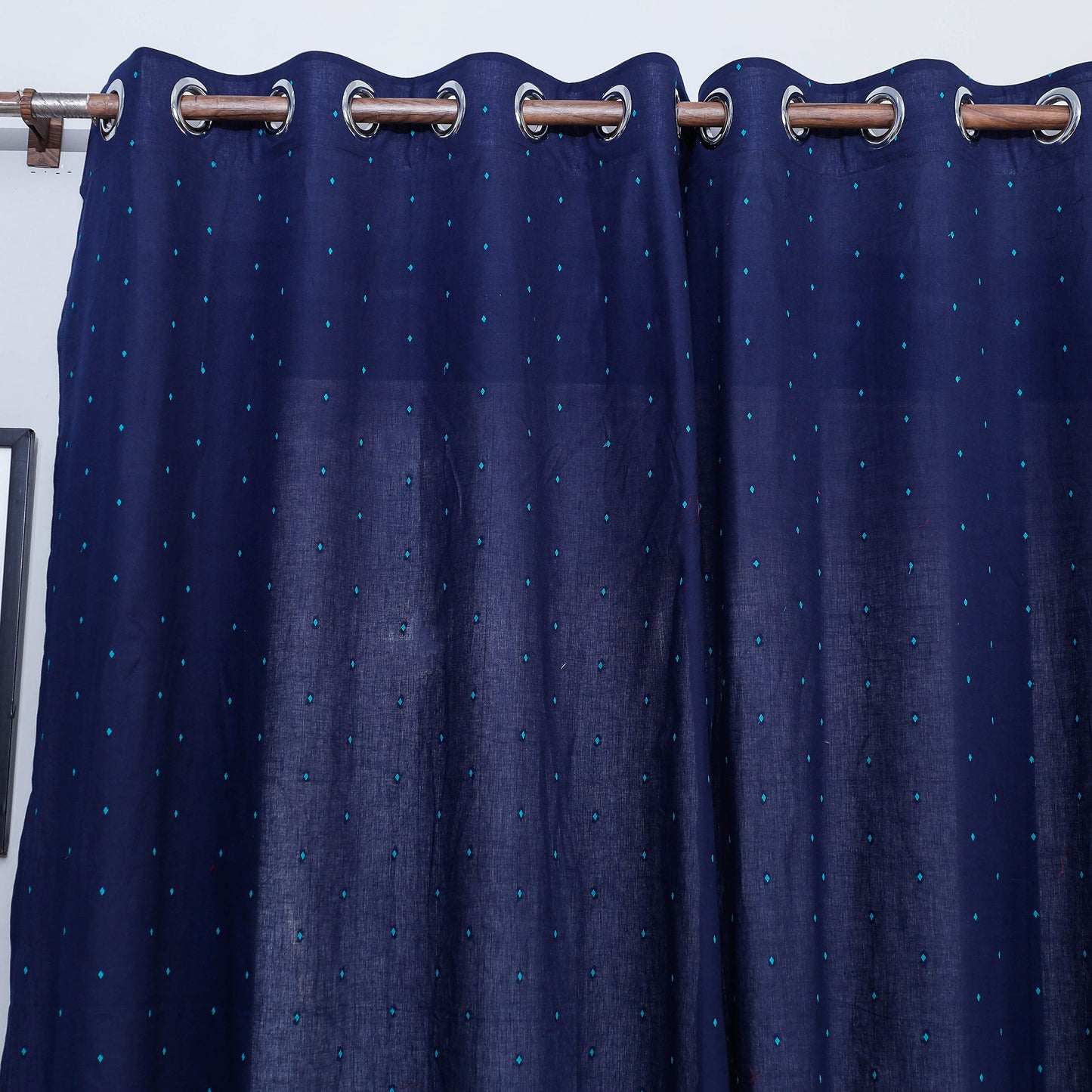  Jacquard Weave Cotton Window Curtain 