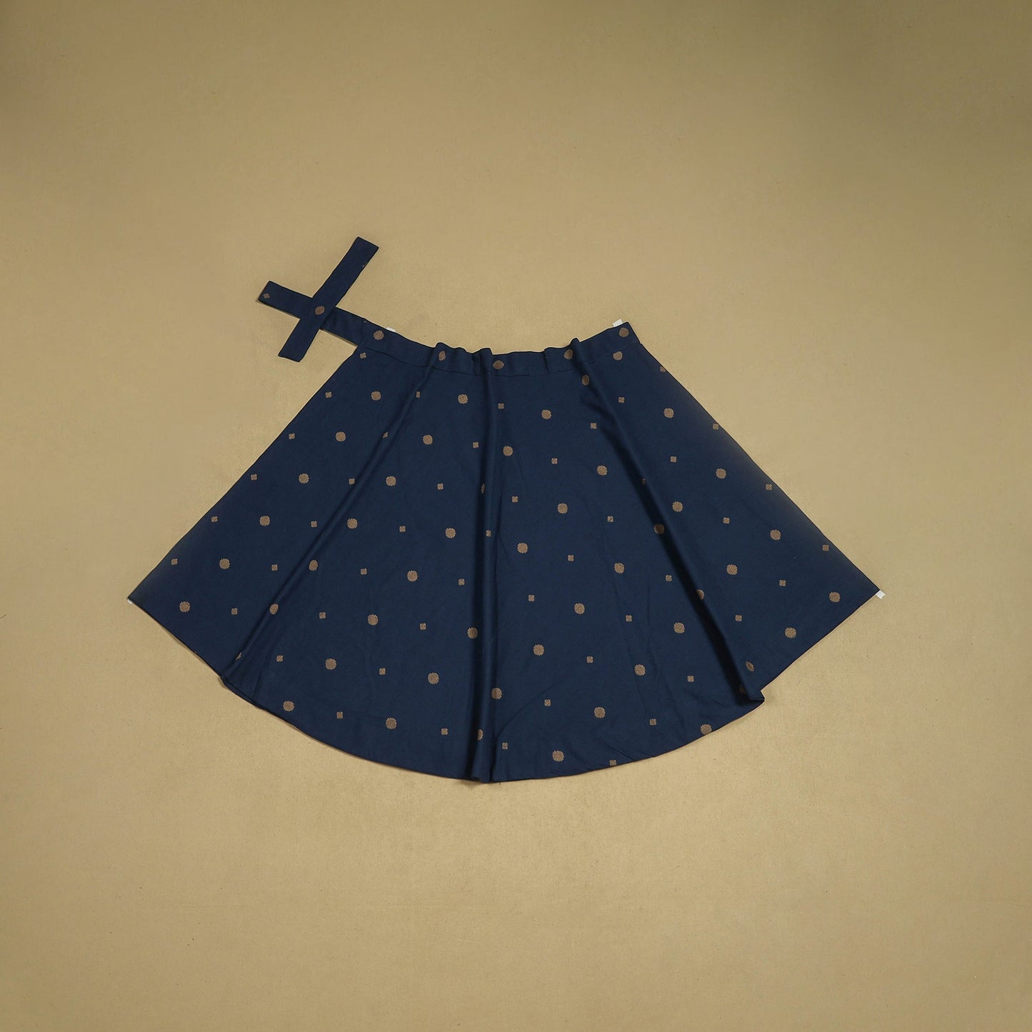 Jacquard weave cotton wrap around skirt 06 - handcrafted