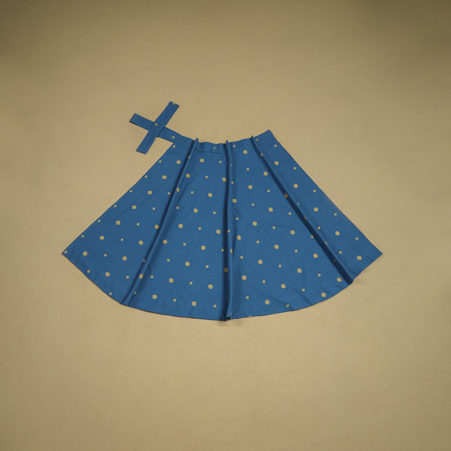 Jacquard weave cotton wrap around skirt 11 - handcrafted