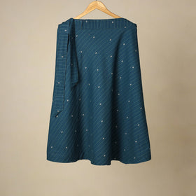 Jacquard weave cotton wrap around skirt 22 - handcrafted