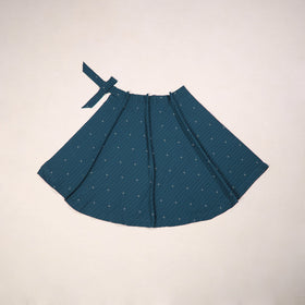 Jacquard weave cotton wrap around skirt 22 - handcrafted