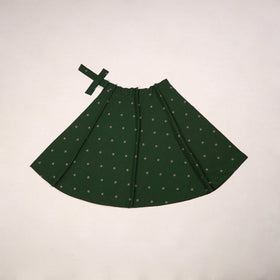 Blue - jacquard weave cotton wrap around skirt 28