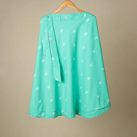 Jacquard weave cotton wrap around skirt 31 - handcrafted