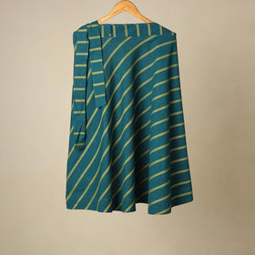 Jacquard weave cotton wrap around skirt 33 - handcrafted