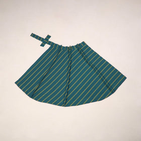 Jacquard weave cotton wrap around skirt 33 - handcrafted