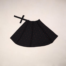 Jacquard weave cotton wrap around skirt 35 - handcrafted