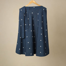 Jacquard weave cotton wrap around skirt 36 - handcrafted