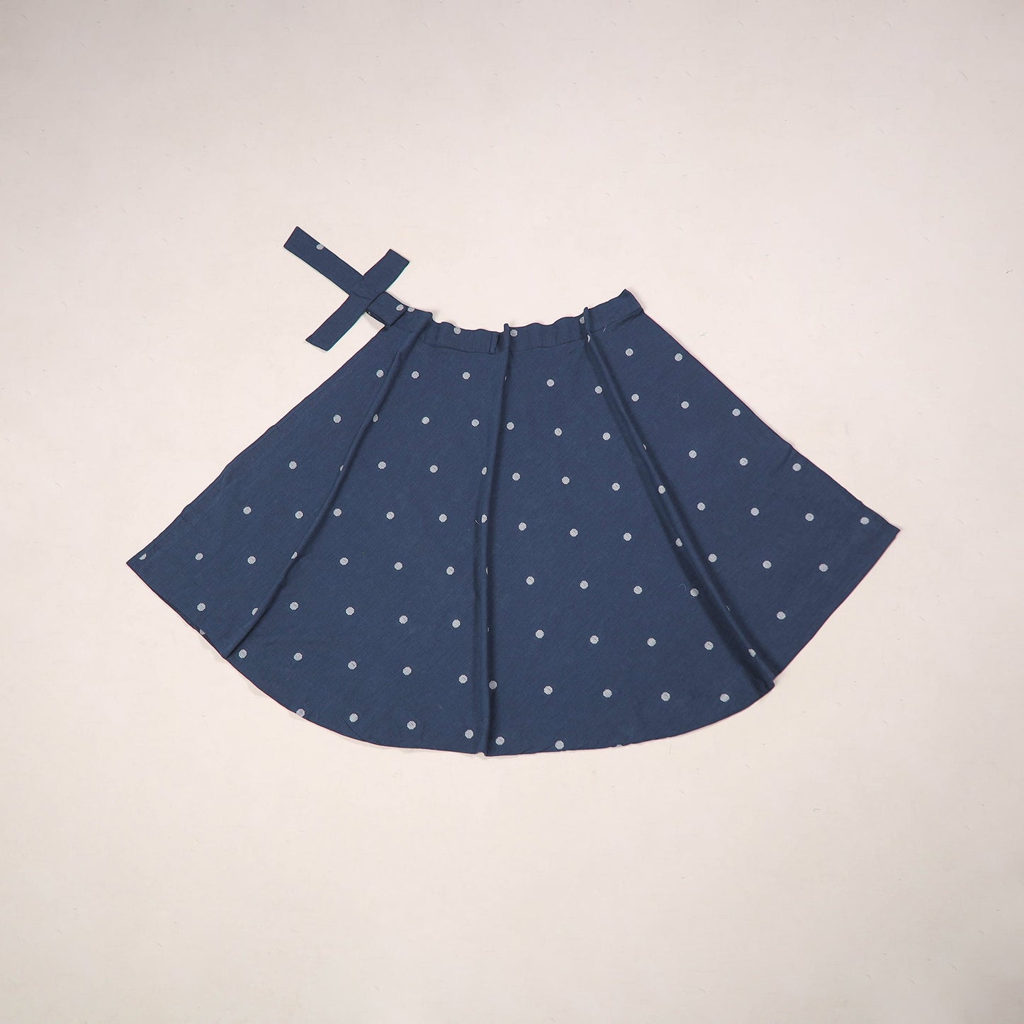 Jacquard weave cotton wrap around skirt 36 - handcrafted