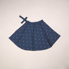 Jacquard weave cotton wrap around skirt 36 - handcrafted