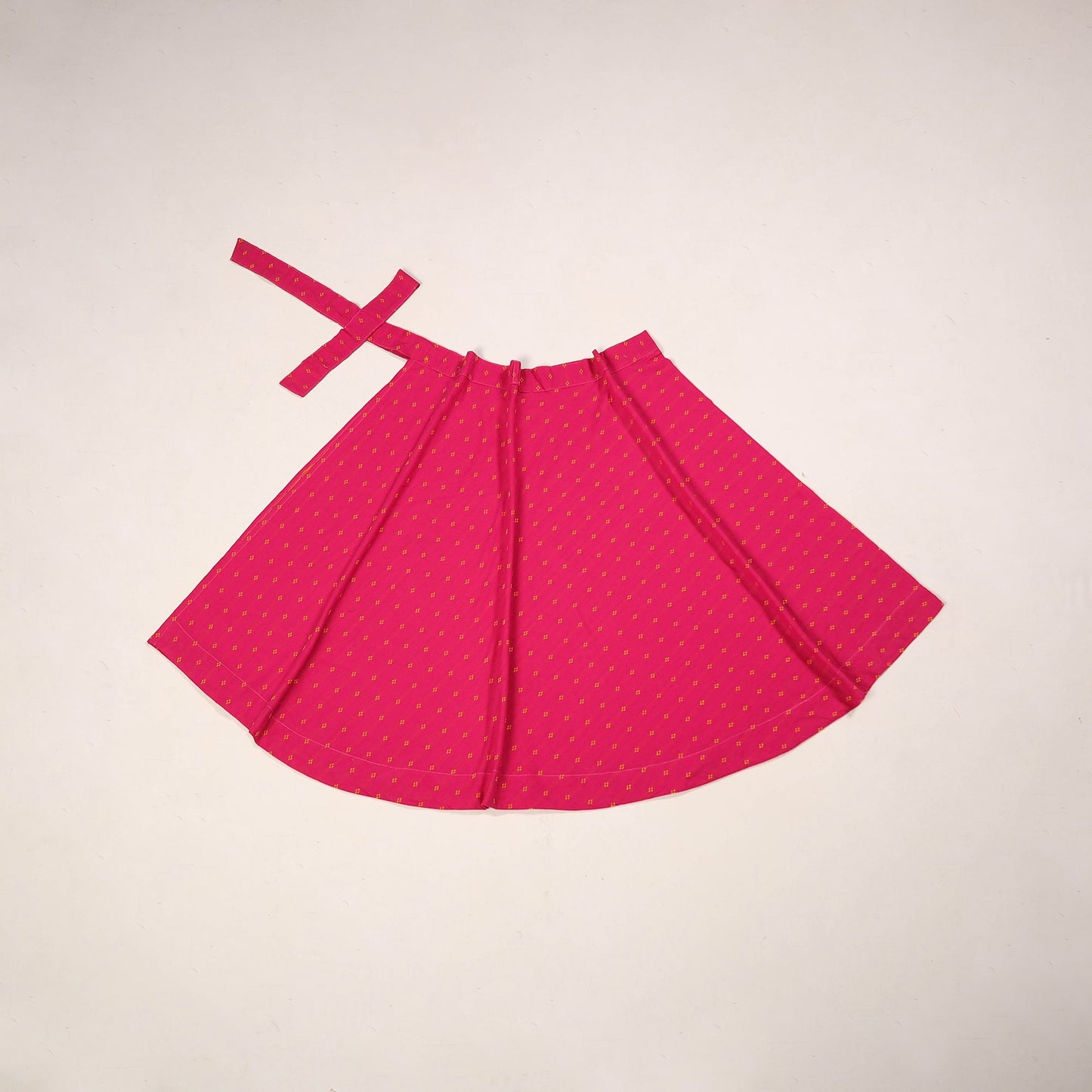 Jacquard weave cotton wrap around skirt 39 - handcrafted