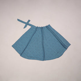 Jacquard weave cotton wrap around skirt 46 - handcrafted