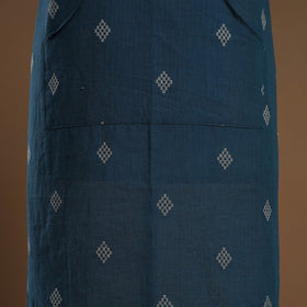 Buy Blue Jacquard Weaving Cotton Apron with Pocket