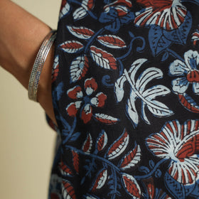 Buy Jahota Block Printed Ajrakh Patchwork Cotton Kurta Online at iTokri.com