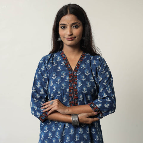  Jahota Block Printed Cotton Straight Kurta 04 