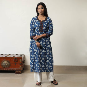 Jahota Block Printed Cotton Straight Kurta 14 