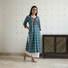  Jahota Block Print Cotton Straight Kurta for Women