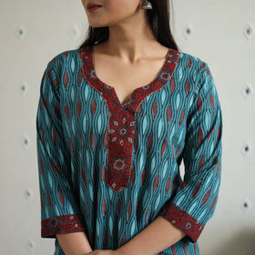  Jahota Block Print Cotton Straight Kurta for Women