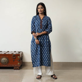  Jahota Block Printed Cotton Straight Kurta 04 