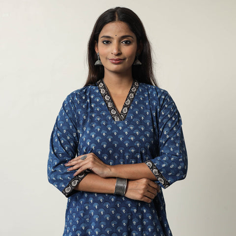  Jahota Block Printed Cotton Straight Kurta 08 