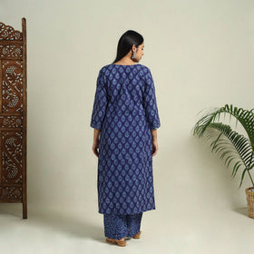 Buy Blue Jaipur Print Cotton Kurta Set