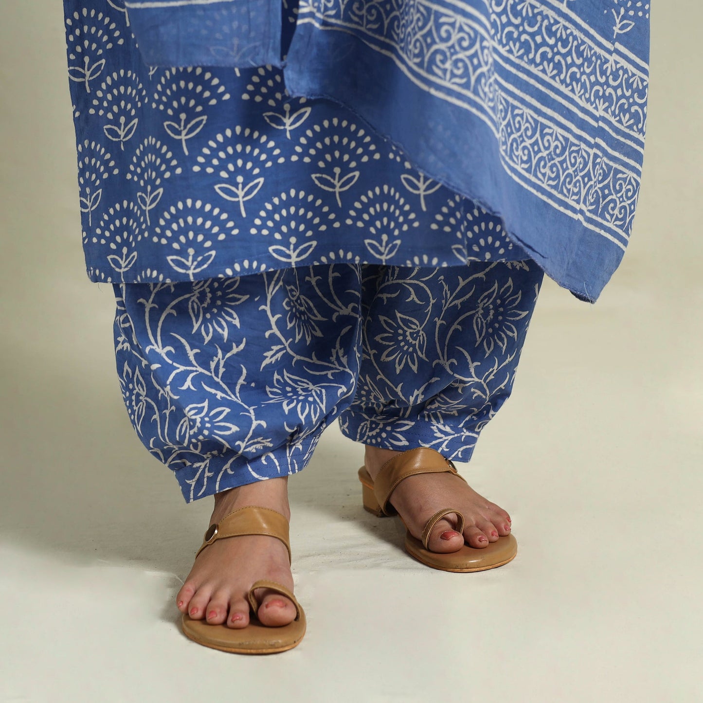 Buy Blue Jaipur Print Cotton Kurta Set