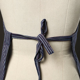 Blue Jhiri Handloom Cotton Apron with Pocket