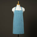 Blue - jhiri handloom cotton apron with pocket 40