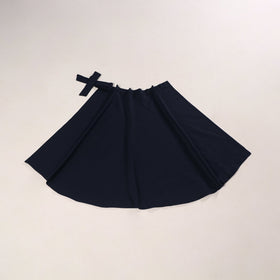 Blue - jhiri handloom plain cotton wrap around skirt 19
