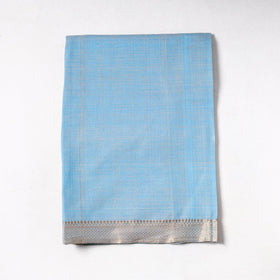 Blue - Jhiri Pure Handloom Cotton Precut Fabric (0.9 meter) 23Online l iTokri.com