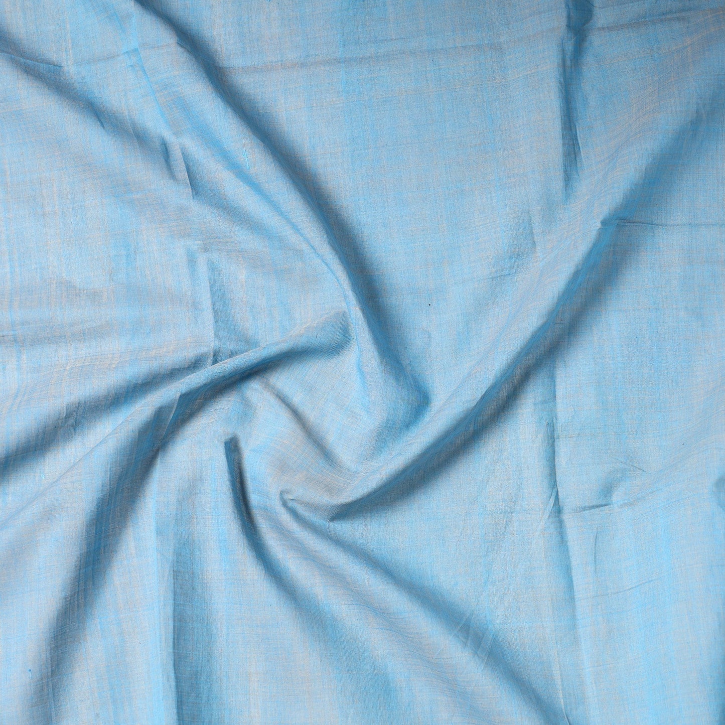 Blue - Jhiri Pure Handloom Cotton Precut Fabric (0.9 meter) 23Online l iTokri.com