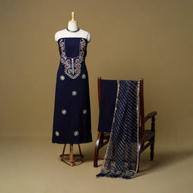 Kacchi gota patti work natural dyed pure cotton 3pc