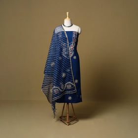 Kacchi gota patti work natural dyed pure cotton 3pc