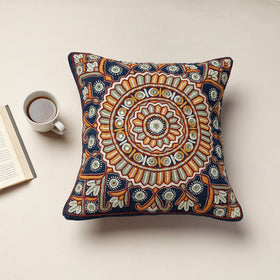  Kala Raksha Pakko Hand Embroidery Cotton Cushion Cover 