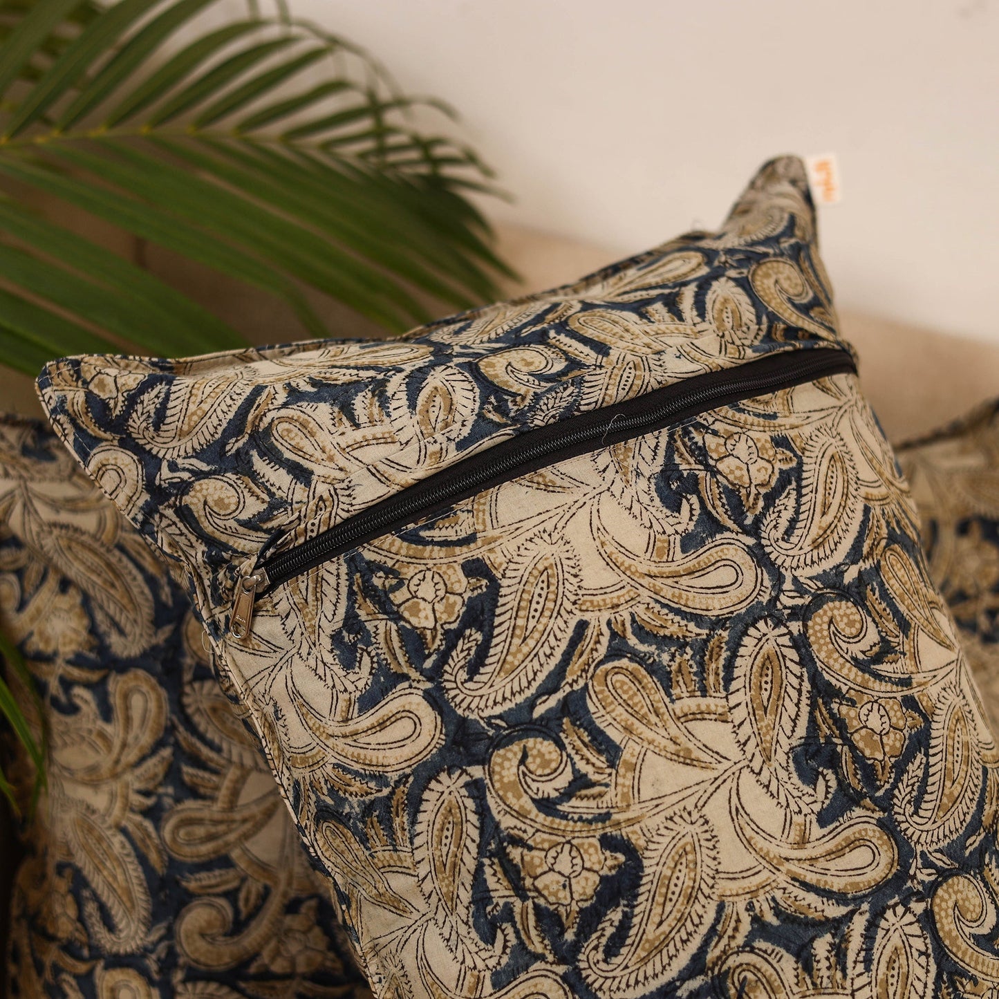 Kalamkari cotton pillow covers (set of 2) 21 - handcrafted