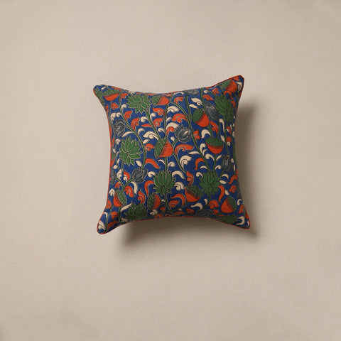 Hand kalamkari cushion cover 55 - handcrafted