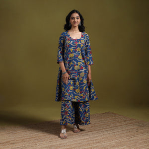 Kalamkari printed cotton 2pc kurta set for women 05