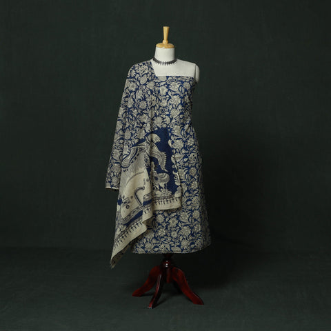 Kalamkari printed cotton 2pc unstitched dress material 10