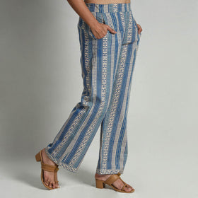  Kalamkari Printed Cotton Elasticated Palazzo Online at iTokri.com